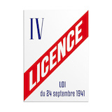 Panneau licence IV