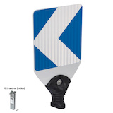 Balise Reflex J4 - Balise de virage 1 chevron