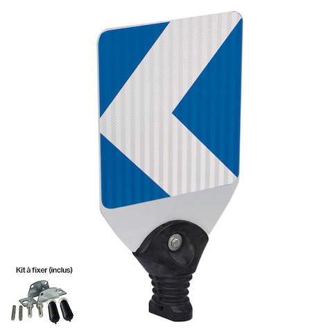 Balise Reflex J4 - Balise de virage 1 chevron