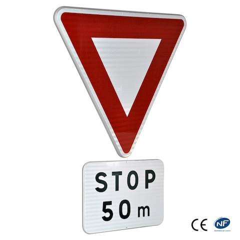 Panneau AB5 - Présignalisation de stop