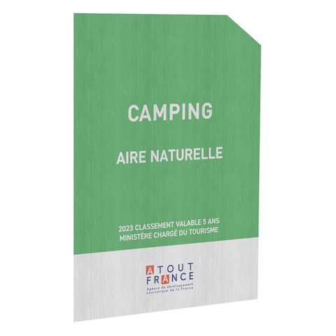 Panonceau Camping aire naturelle