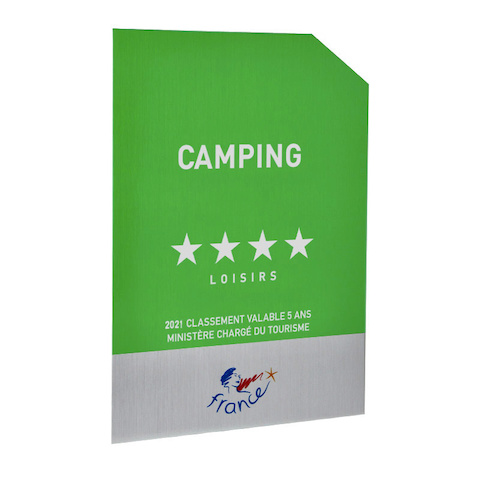 Panonceau Camping loisirs - 4 étoiles