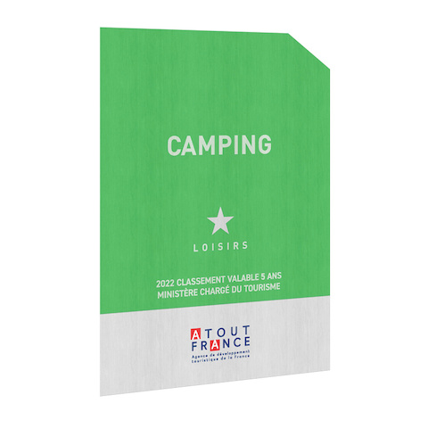 Panonceau Camping loisirs - 1 étoile