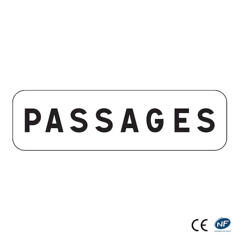 Panonceau M9z - Passages