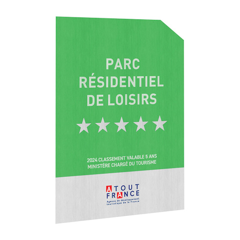 Panonceau Parc résidentiel de loisirs - 5 étoiles