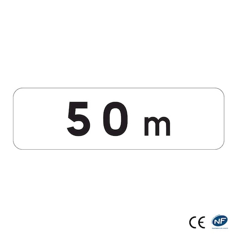 Panonceau M1 - Distance