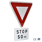 Panneau AB5 - Présignalisation de stop