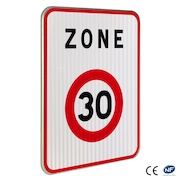 Panneau B30 - Entrée d'une zone à vitesse limitée à 30 km/h