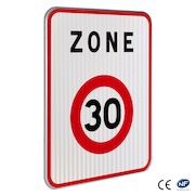 Panneau B30 - Entrée d'unee zone à vitesse limitée à 30 km/h