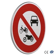 Panneau B7B - Accès interdit à tous les véhicules à moteur