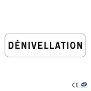 Panonceau M9z - Dénivelation