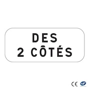 Panonceau M9z - Des 2 cotés