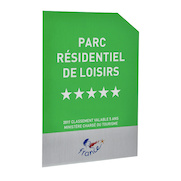 Panonceau Parc résidentiel de loisirs - 5 étoiles