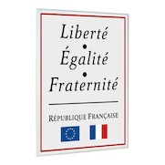 Plaque "Liberté Egalité fraternité" - modèle Républicain