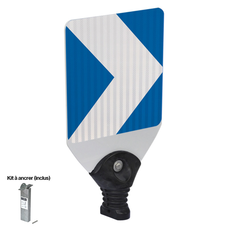 Balise Reflex J4 - Balise de virage 1 chevron