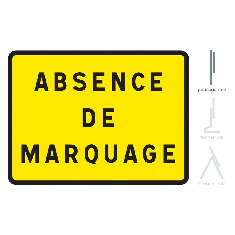 Panneau KC1 - Absence de marquage