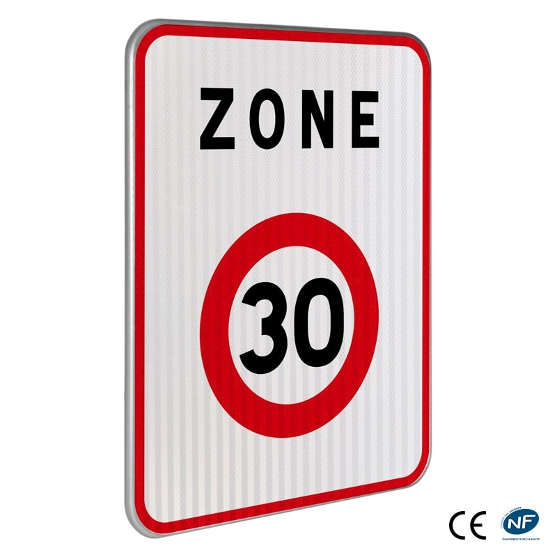 Panneau B30 - Entrée d'unee zone à vitesse limitée à 30 km/h