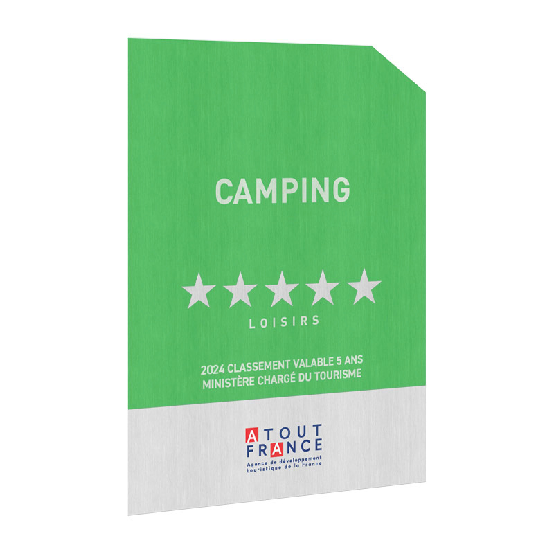 Panonceau Camping loisirs - 5 étoiles