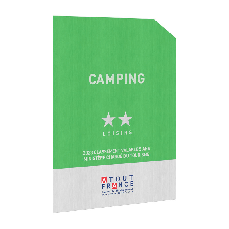 Panonceau Camping loisirs - 2 étoiles