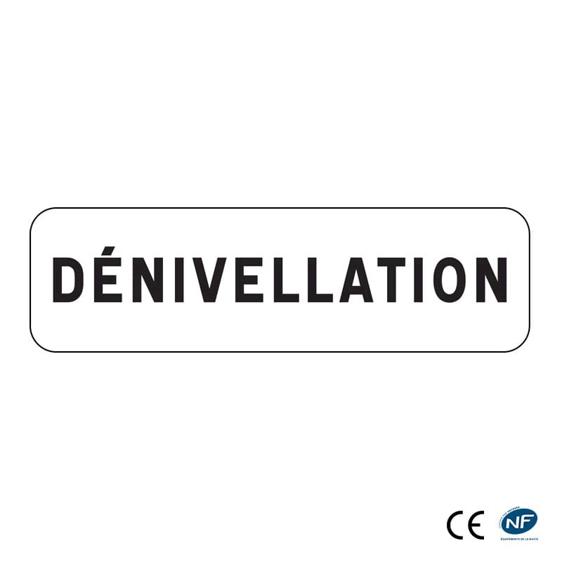 Panonceau M9z - Dénivelation