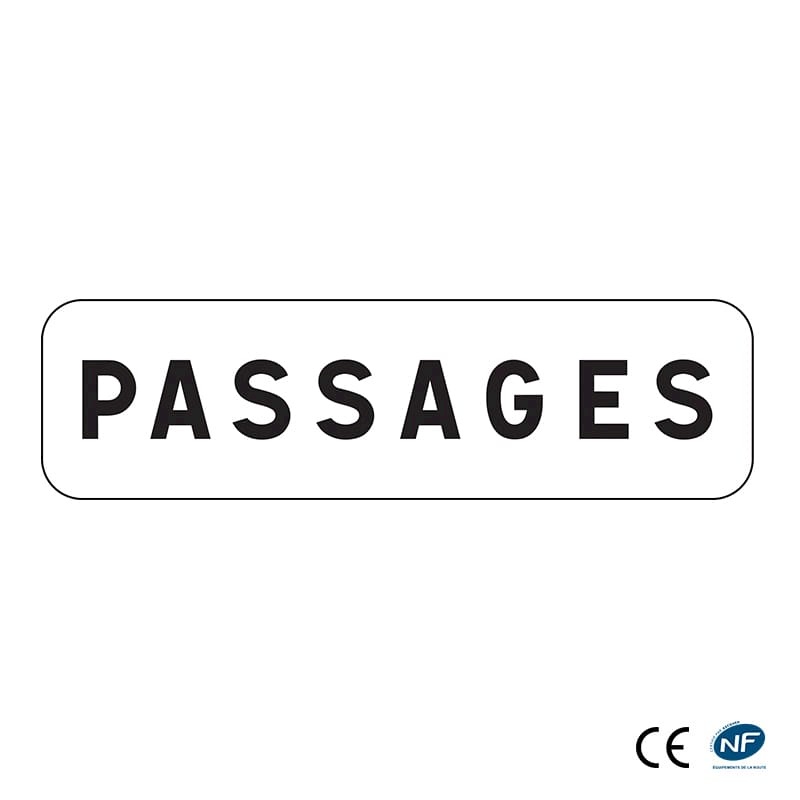 Panonceau M9z - Passages